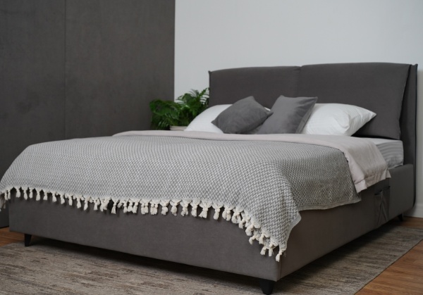 Кровать Венеция (М) 1,6 Графит Софт