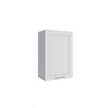 Верхний шкаф Квадро Белая кожа П 450