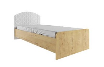 Сканди Кровать 900 Дуб бунратти / Белый гл