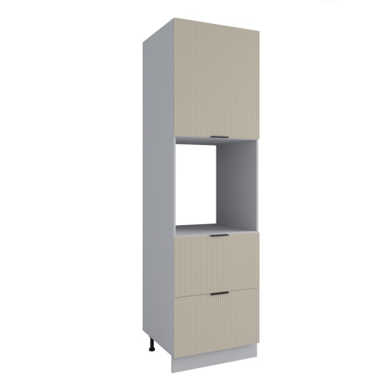 Пенал с нишей под духовку и ящиками Фенис 3Д Тирамису ПНЯ 600