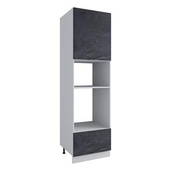 Пенал с нишей под духовку и СВЧ Фенис Арт Сталь ПНС 600