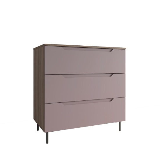 МС Роза Комод 900 Орех Франклин/Тренто Пудра скин