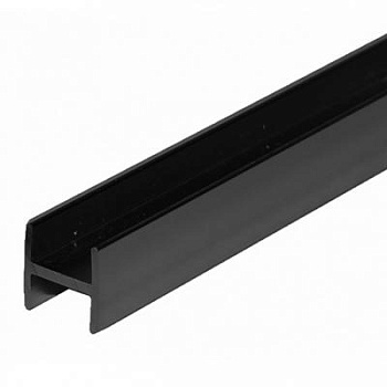 Планка для стеновой панели 6мм Н-образный черный