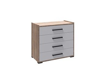 Спальня Соната комод дуб сонома/белый