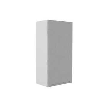 Верхний шкаф Тренто Штукатурка серая ВП 450 левый