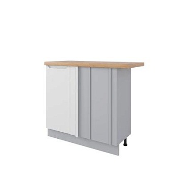 Стол Тренто Белый эмалит МСУ 1000 стыковка с глубиной 500 правый