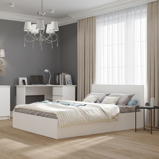 МС Мори Кровать КРМ 1200.1/1 (МП/3) Белый