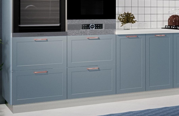 Модульная кухня Квадро Железо / Лунный свет