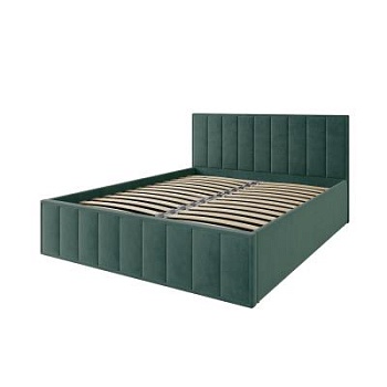 Кровать Лана (М) 1600x2000 Зелёный Софт с подъёмным механизмом