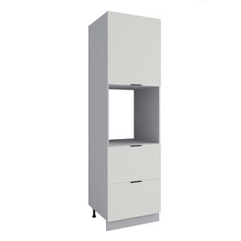 Пенал с нишей под духовку и ящиками Фенис 3Д Жемчуг ПНЯ 600