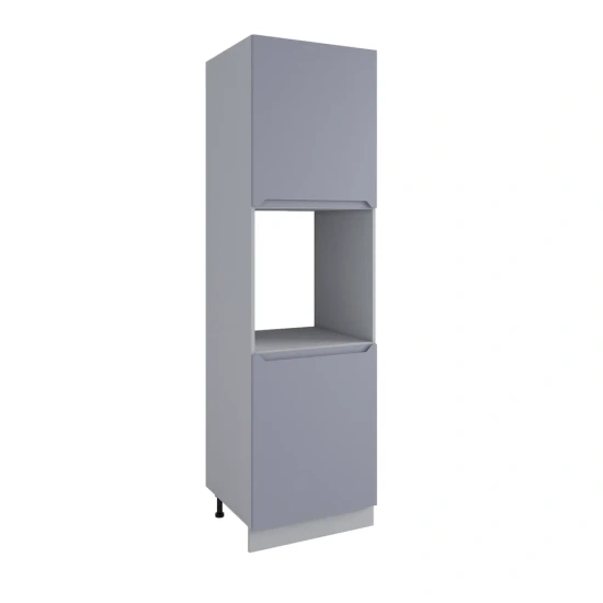 Пенал с нишей под духовку Тренто Серый эмалит ПН 600 правый