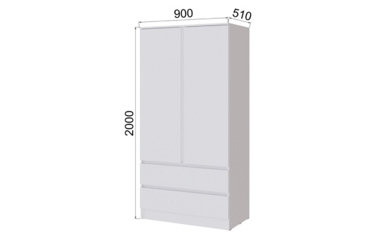 Гостиная Мэнкс Шкаф МГШ белый