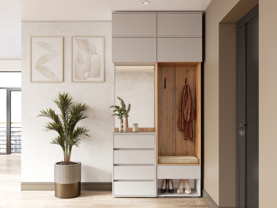 Модульная прихожая Прага Кашемир