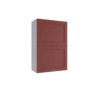 Верхний шкаф Квадро Красная кожа ВПГПМ 600
