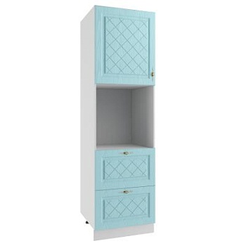 Пенал с нишей под духовку и ящиками Гранд Зелёный ПНЯ 600