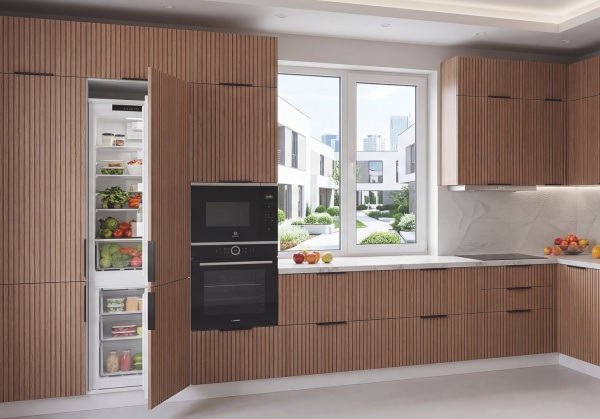 Модульная кухня Лотос Береза тёмная