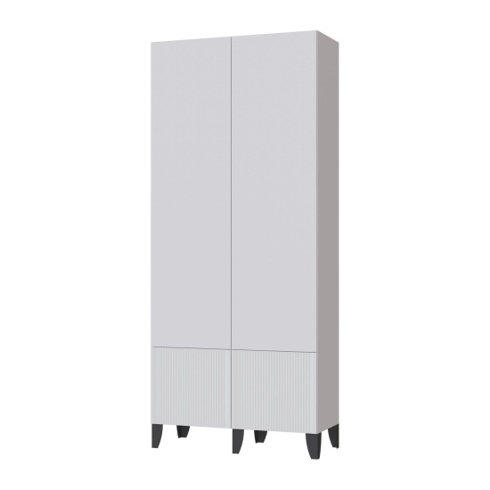 Гостиная Рея Шкаф РГШ белый/белый снег