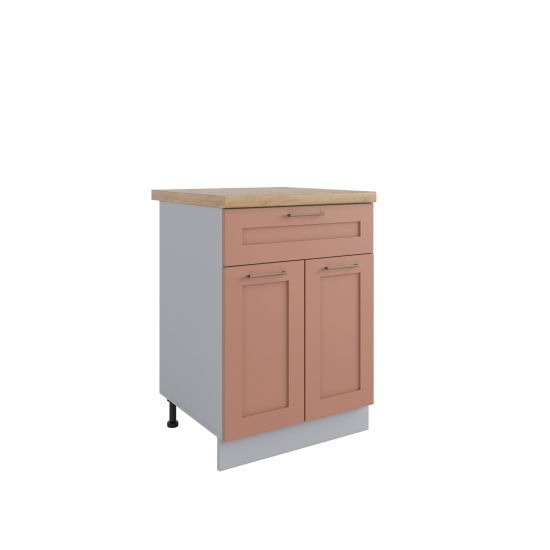 Стол Квадро Персик софт С1ЯШ 600