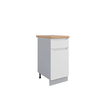 Стол Тренто Белый эмалит С1ЯШ 400 правый