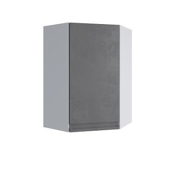 Верхний шкаф Скала Бетон тёмный ВПУ 600*600 правый