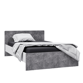 Спальня Лючия кровать 1,2 белый/ателье светлое