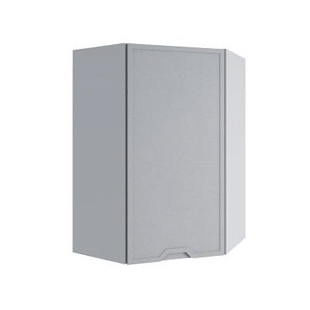 Верхний шкаф Арка Штукатурка серая ВПУ 600*600 левый