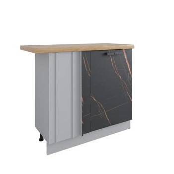 Стол Ройс Кварц черный МСУ 1000 стыковка с глубиной 330