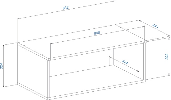 Прихожая Прага Антресоль №2 кашемир
