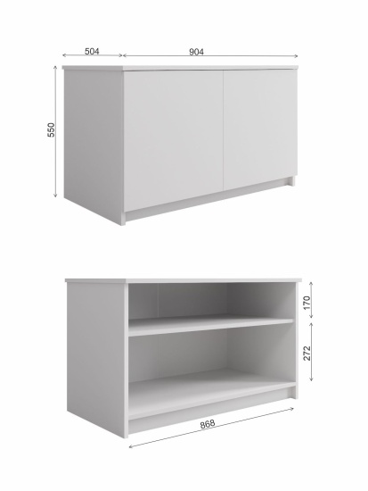 МС Мори Антресоль МА 900.1 (МП/3) Белый