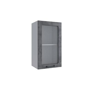 Верхний шкаф Лофт Бетон тёмный ПС 400