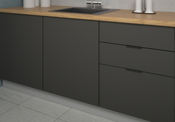 Модульная кухня Марсель Фреш Графит / Фреш Шифон