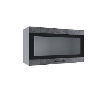 Верхний шкаф Лофт Бетон тёмный ВПГСФ 800