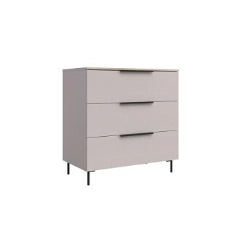 МС Роза Бежевый / Комод 900 «Ройс Бежевый Скин» — (Базовая комплектация)