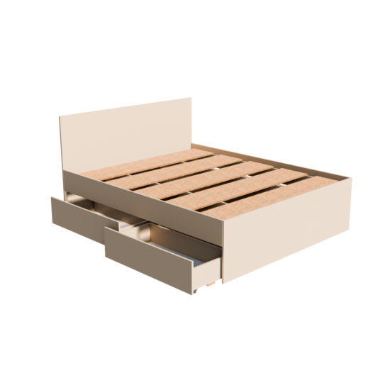 МС Мори Кровать КРМЯ 1600.1 Сатин