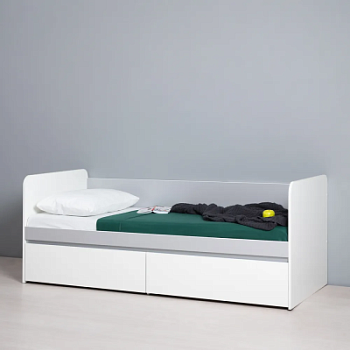 Торонто кровать 11.39 Белый/Серый