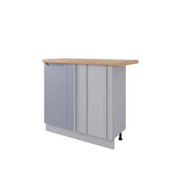 Стол Тренто Серый эмалит МСУ 1000 стыковка с глубиной 500 правый