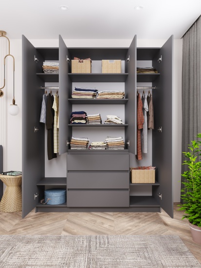 МС Мори Шкаф МШ 1600 Графит