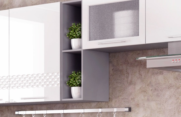 Модульная кухня Капля Белый / Шоколад