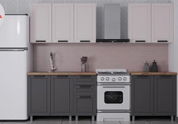 Кухня Лилия 2.0 Кашемир/Сталь