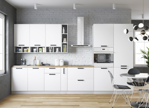 Модульная кухня Ройс Белый Софт