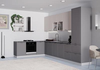 Модульная кухня Манго Графит / Бежевый