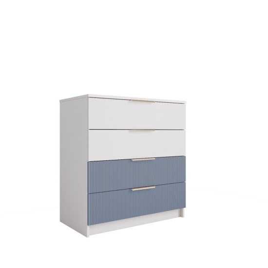 Комод 800 Лавис КМД 800.1 (Белый/Лазурь софт)