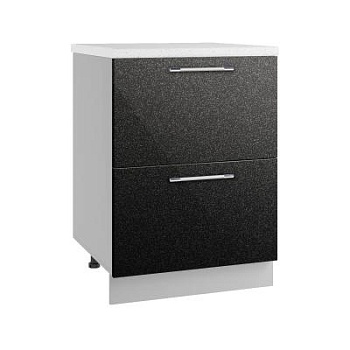 Верхний шкаф Олива Чёрный КМЯ 600