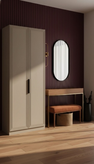 Шкаф 900 МС Роза Бежевый / Сиена Бежевый софт