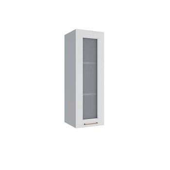 Верхний шкаф Квадро Белая кожа ВПС 300