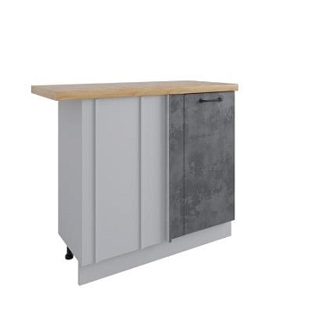 Стол Лофт Бетон тёмный МСУ 1000 стыковка с глубиной 330