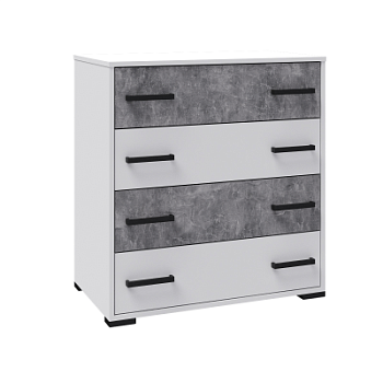 Спальня Лючия комод белый/ателье светлое