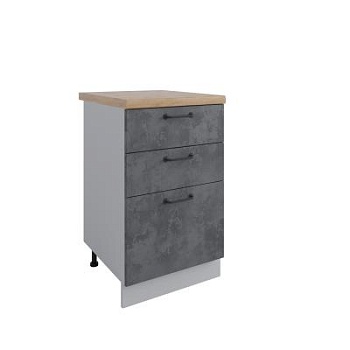 Стол Лофт Бетон тёмный СЯШ 500