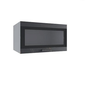 Верхний шкаф Ройс Кварц черный ГВПГСФ 800