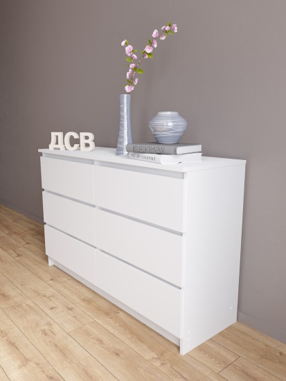 МС Мори Комод МК 1200.6 (МП/3) Белый